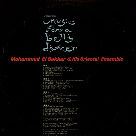 Mohammed El Bakkar & His Oriental Ensemble - Music for a belly dancer