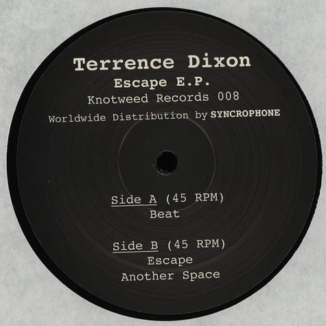 Terrence Dixon - Escape EP