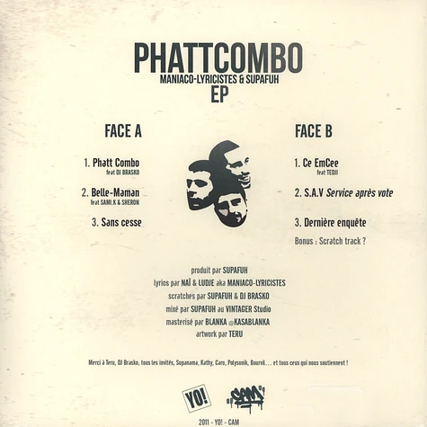 Maniaco-Lyricistes & Supafuh - Phattcombo EP