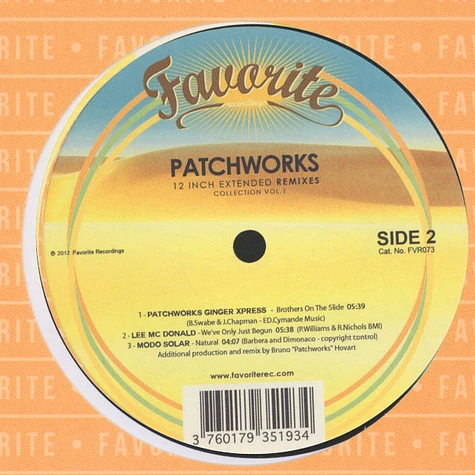 Patchworks - 12 Inch Extended Remixes Volume 1