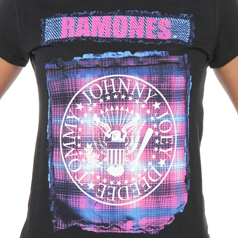 Ramones - Bright Plaid Seal Women T-Shirt