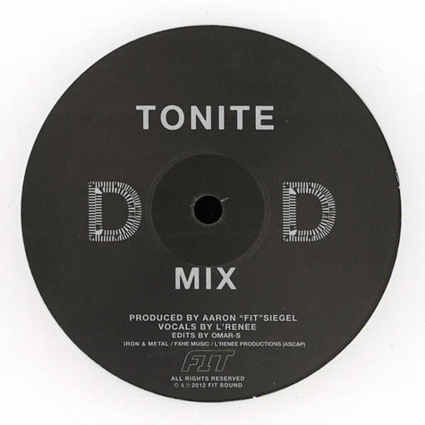 Aaron 'FIT' Siegel - Tonite Feat. L Renee (O.G. and D.D. Mixes)