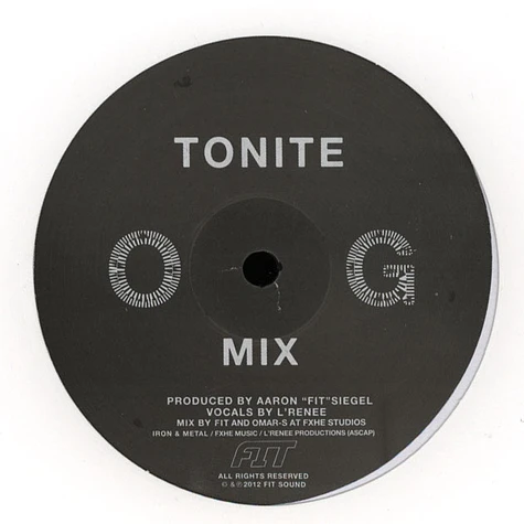 Aaron 'FIT' Siegel - Tonite Feat. L Renee (O.G. and D.D. Mixes)