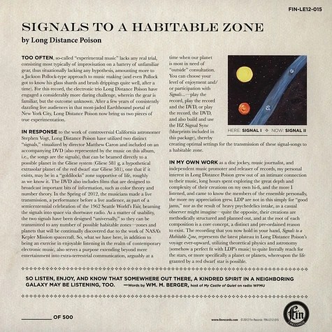 Long Distance Poison - Signals To A Habitable Zone