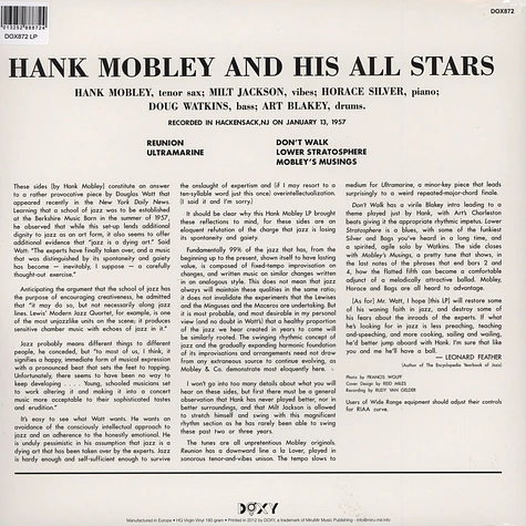 Hank Mobley - And His All Stars