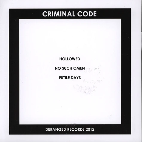 Criminal Code - Hollowed