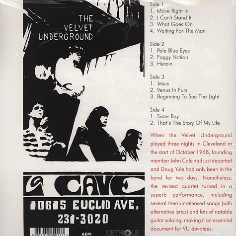 Velvet Underground - La Cave 1968