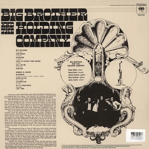 Big Brother & The Holding Company Feat. Janis Joplin - Big Brother & The Holding Company Feat. Janis Joplin