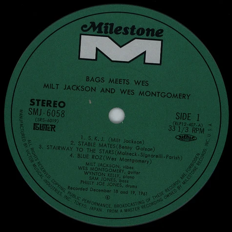 Milt Jackson and Wes Montgomery - Bags Meets Wes!