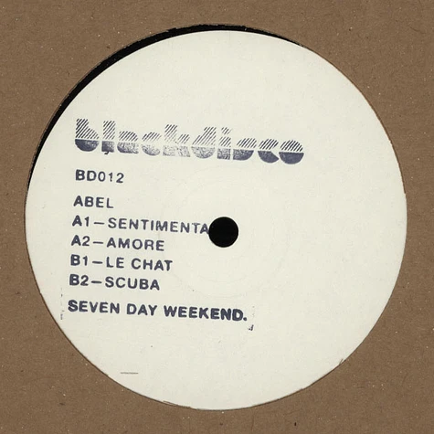 Abel - Seven Day Weekend