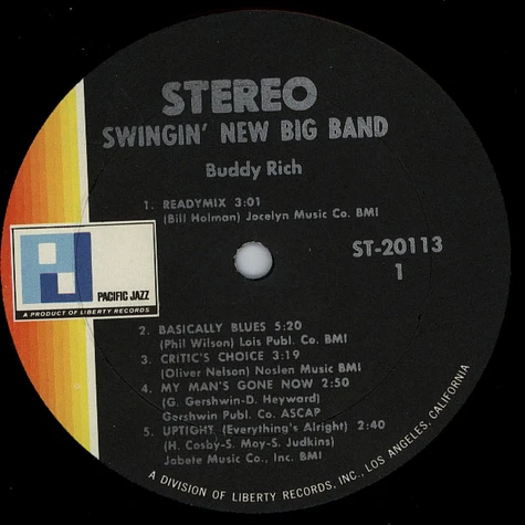 The Buddy Rich Big Band - Swingin' New Big Band