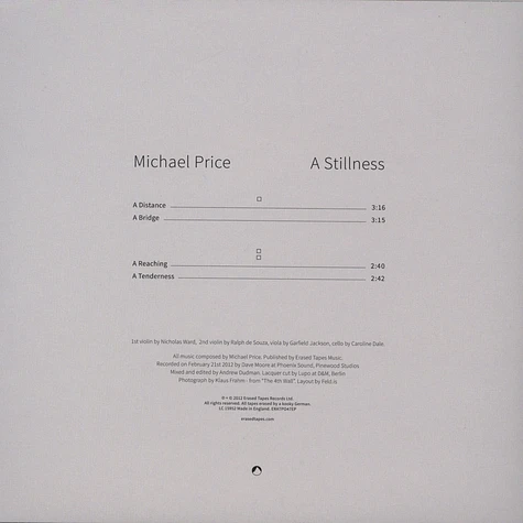 Michael Price - A Stillness