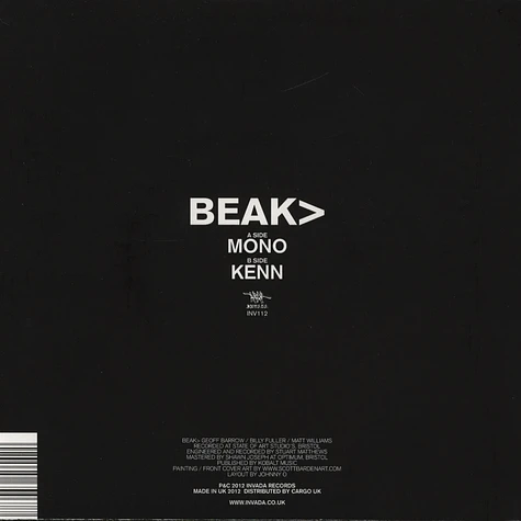 Beak> (Geoff Barrow of Portishead, Billy Fuller & Matt Williams) - Mono
