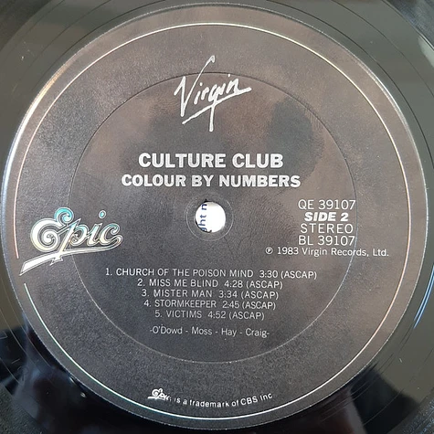 Culture Club - Colour By Numbers