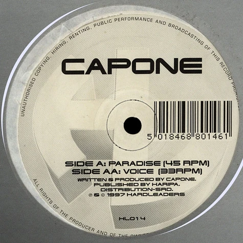 Capone - Paradise / Voice