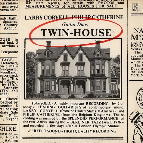 Larry Coryell & Philip Catherine - Twin-House
