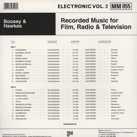Tod Dockstader - Recorded Music For Film, Radio & Television: Electronic Volume 2
