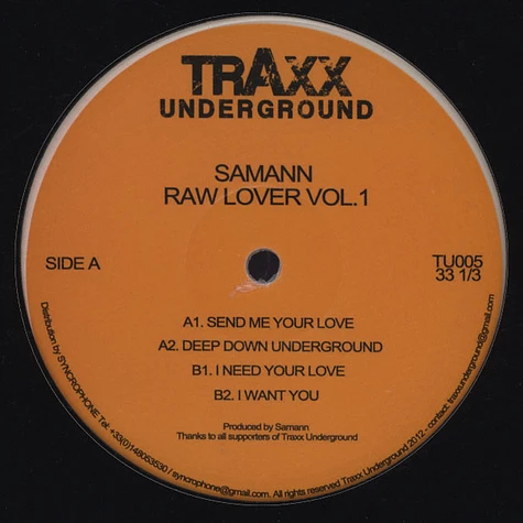 Samann - Raw Lover Volume 1