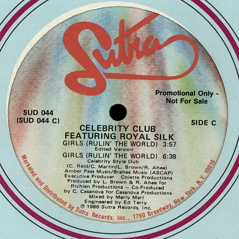 Celebrity Club Featuring Royal Silk - Girls (Rulin' The World)