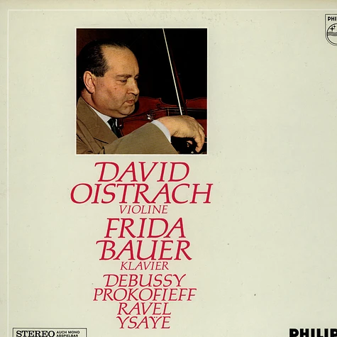 David Oistrach & Frida Bauer - Debussy / Ravel / Prokofieff / Ysaye
