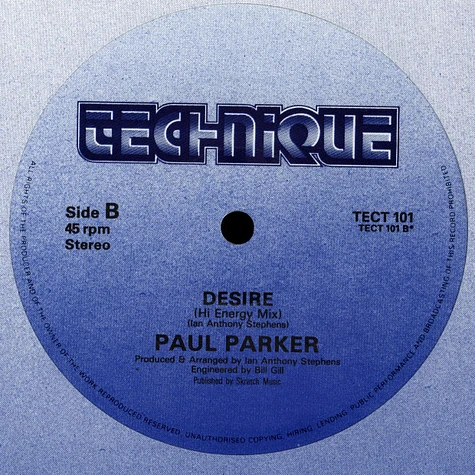 Paul Parker - Desire