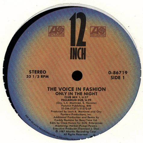 The Voice In Fashion - Only In The Night