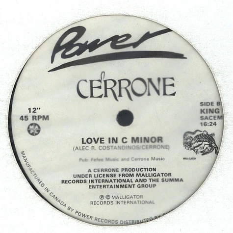 Cerrone - Supernature / Love In C Minor
