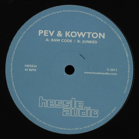 Pev & Kowton - Raw Code / Junked