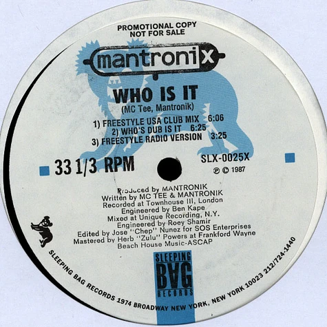 Mantronix - Who Is It?