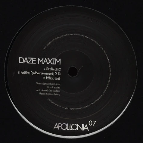 Daze Maxim - Farbfilm EP