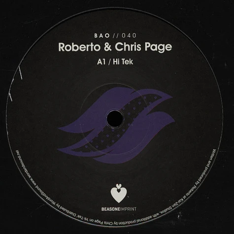 Roberto & Chris Page - Spring Times EP