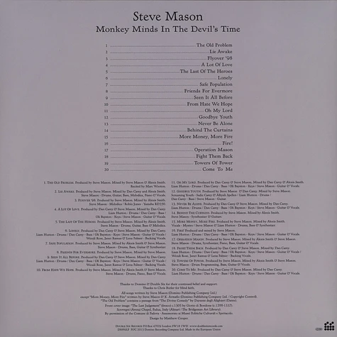 Steve Mason - Monkey Minds In The Devil’s Time