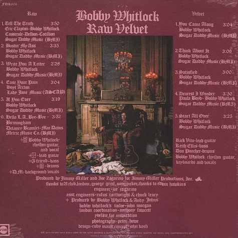 Bobby Whitlock - Raw Velvet