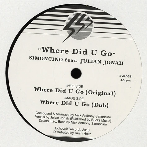 Simoncino - Where Did U Go? Feat. Julian Jonah