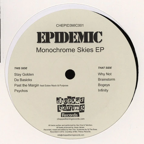 Epidemic - Monochrome Skies EP Volume 1