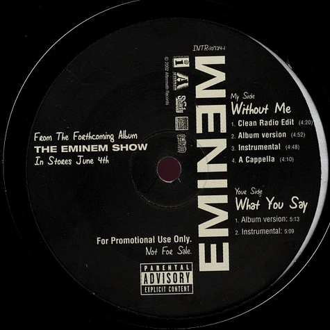 Eminem - Without Me / What You Say
