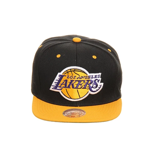 Mitchell & Ness - Los Angeles Lakers NBA Black 2 Tone Snapback Cap