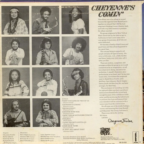 Cheyenne Fowler - Cheyenne's Comin'