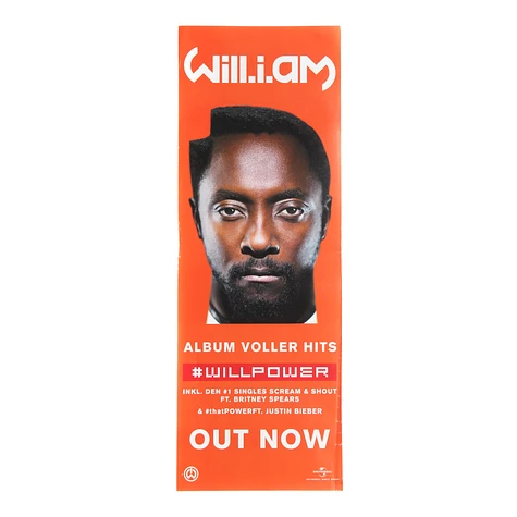 Will I Am - #Willpower Poster