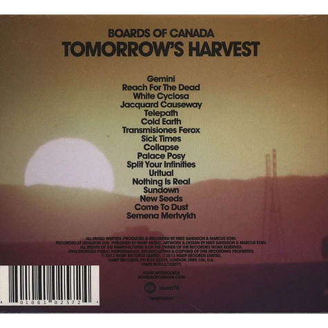 Boards Of Canada - Tomorrow's Harvest