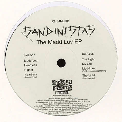 Sandinistas - Madd Luv EP