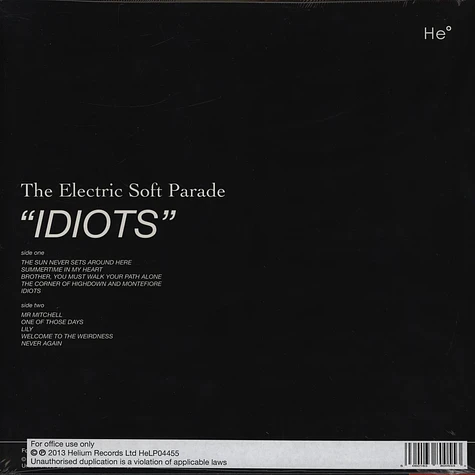 The Electric Soft Parade - Idiots