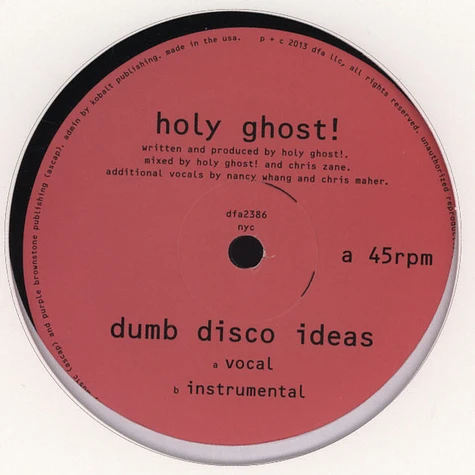 Holy Ghost - Dumb Disco Ideas
