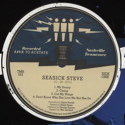 Seasick Steve - Third Man Live