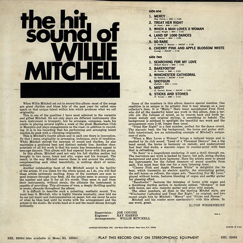 Willie Mitchell - The Hit sound of Willie Mitchell