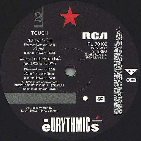 Eurythmics - Touch