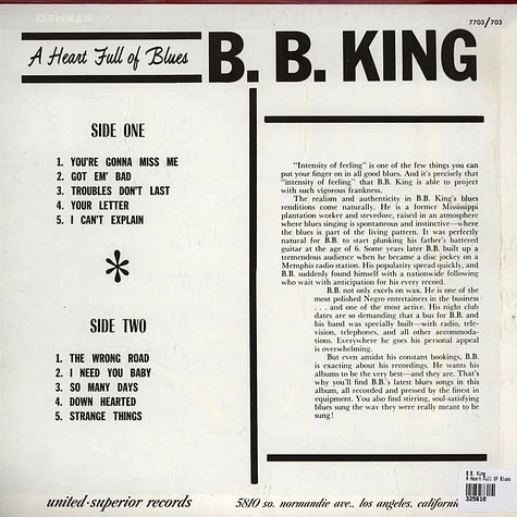 B.B. King - A Heart Full Of Blues