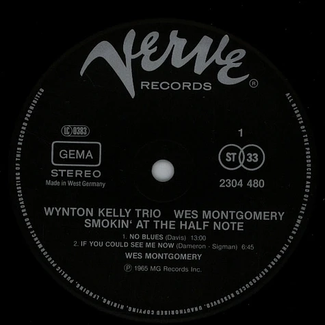Wynton Kelly Trio & Wes Montgomery - Smokin' At The Half Note