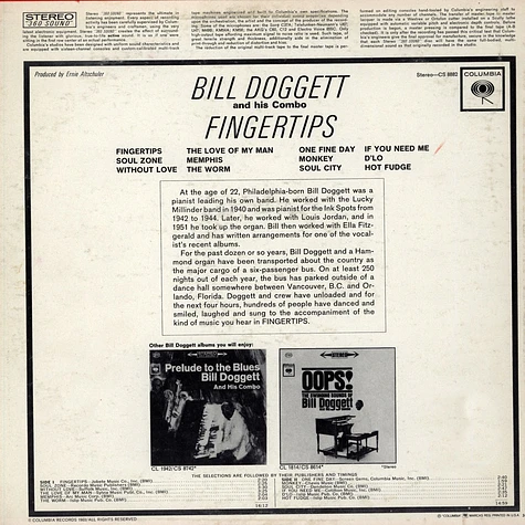 Bill Doggett Combo - Fingertips