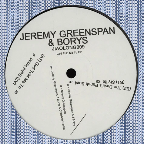 Jeremy Greenspan & Borys - God Told Me To EP